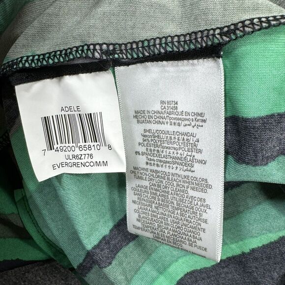 BCBGMAXAZRIA Dress Women’s Medium Blue Green Abstract Adele Wrap 3/4 Sleeve - Picture 8 of 8